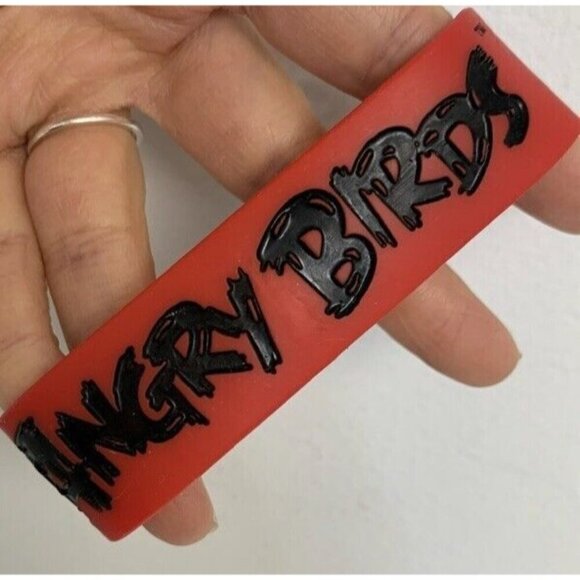 Angry Birds Red Black rubber band Unisex bracelet - Picture 6 of 8